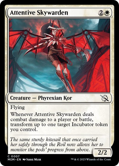 Attentive Skywarden (March of the Machine) Light Play Foil