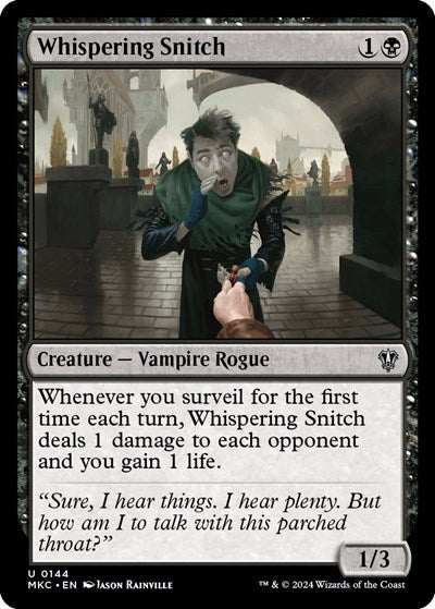 Whispering Snitch (Commander: Murders at Karlov Manor) Light Play