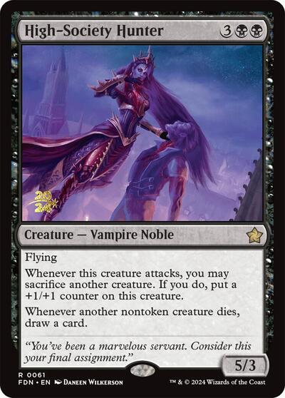 High-Society Hunter (Promos: Prerelease Cards) Medium Play Foil