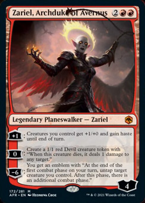 Zariel, Archduke of Avernus (Adventures in the Forgotten Realms) Light Play Foil