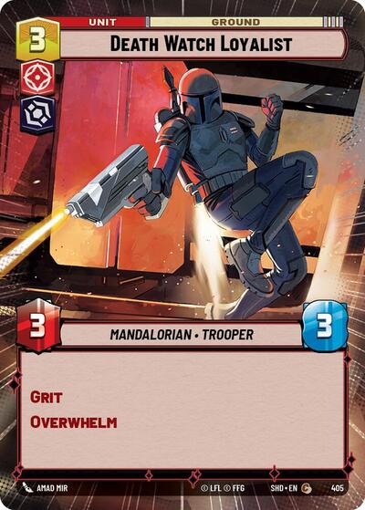 Death Watch Loyalist (Hyperspace) (Shadows of the Galaxy) Near Mint Foil