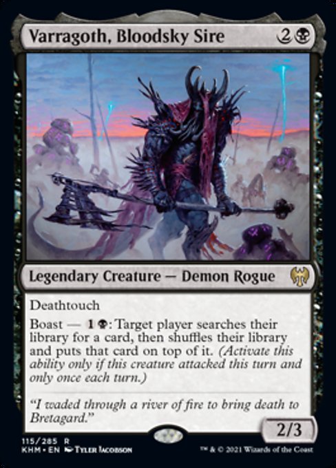Varragoth, Bloodsky Sire (Kaldheim) Light Play Foil
