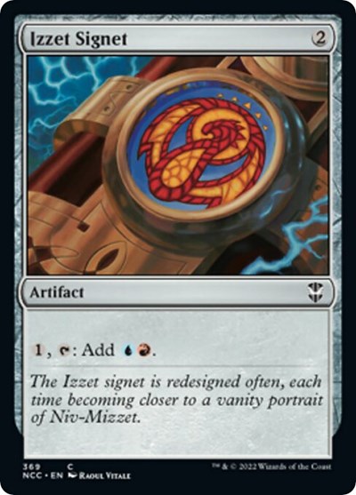 Izzet Signet (Commander: Streets of New Capenna) Light Play