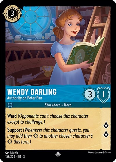 Wendy Darling - Authority on Peter Pan (Into the Inklands) Near Mint Cold Foil
