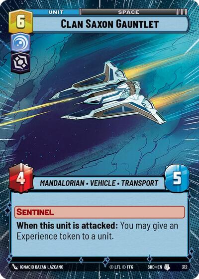 Clan Saxon Gauntlet (Hyperspace) (Shadows of the Galaxy) Near Mint