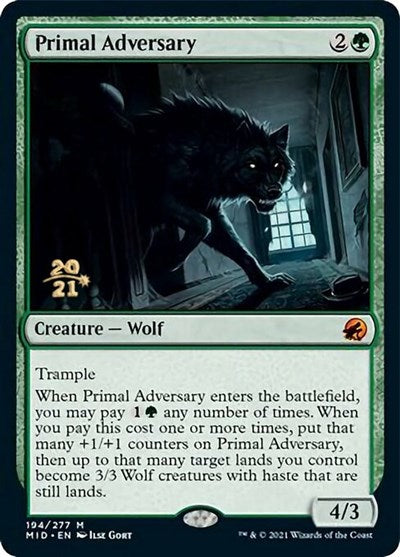 Primal Adversary (Promos: Prerelease Cards) Light Play Foil