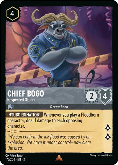 Chief Bogo - Respected Officer (Rise of the Floodborn) Near Mint