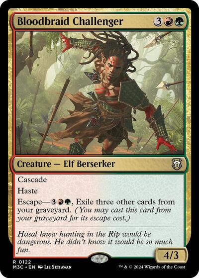 Bloodbraid Challenger (Commander: Modern Horizons 3) Near Mint