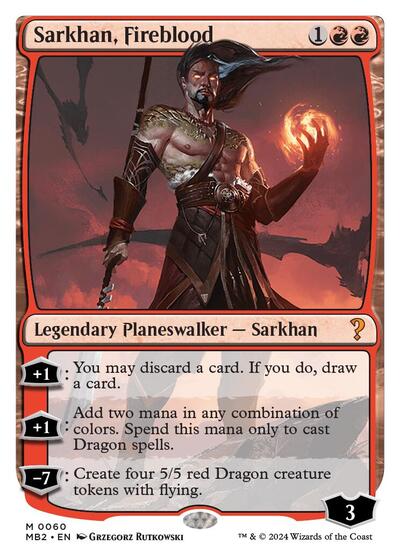Sarkhan  Fireblood  White Border|0|0|0.00
