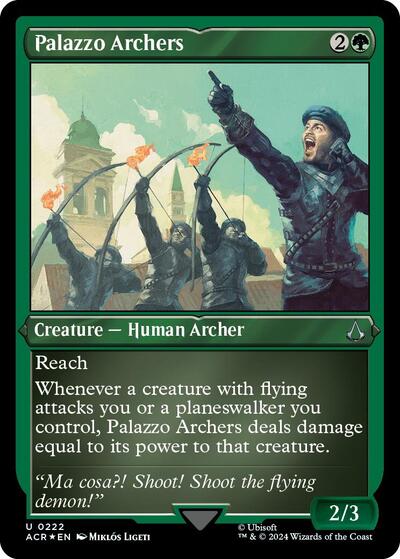Palazzo Archers (Foil Etched) (Universes Beyond: Assassin's Creed) Light Play Foil