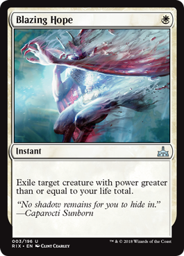 Blazing Hope (Rivals of Ixalan) Near Mint Foil