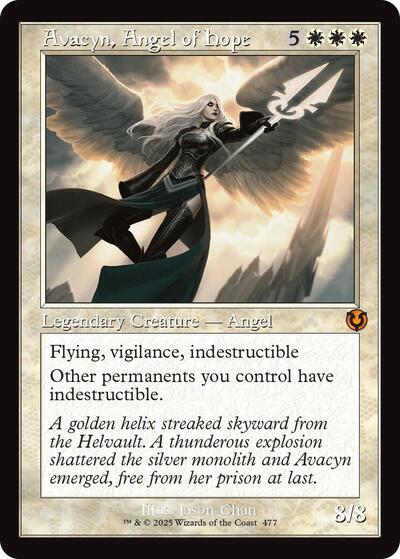 Avacyn, Angel of Hope (Retro Frame) (Innistrad Remastered) Light Play Foil