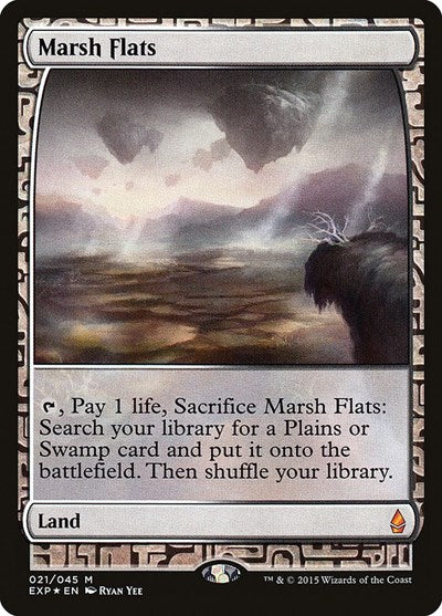 Marsh Flats (Zendikar Expeditions) Light Play Foil