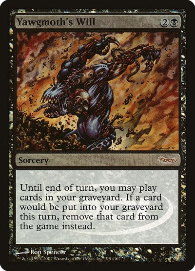 Yawgmoth's Will (Promos: Judge) Medium Play Foil