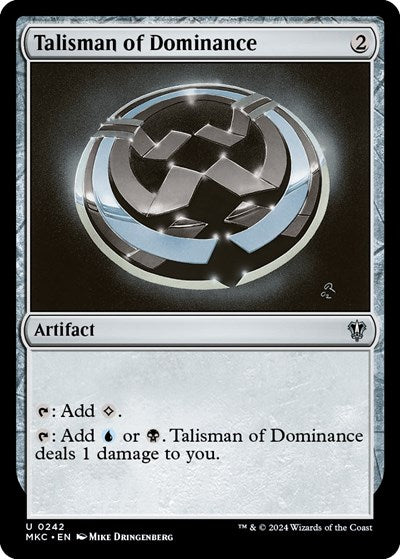 Talisman of Dominance (Commander: Murders at Karlov Manor) Near Mint