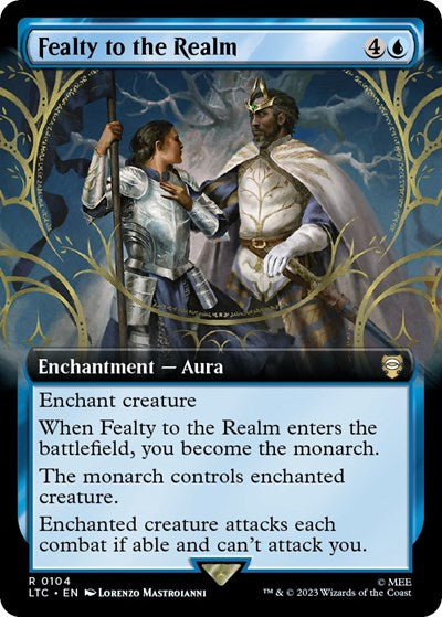 Fealty to the Realm (Extended Art) (Commander: The Lord of the Rings: Tales of Middle-earth) Near Mint