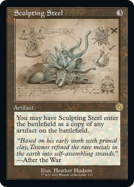 Sculpting Steel (Schematic) (The Brothers' War: Retro Frame Artifacts) Near Mint Foil