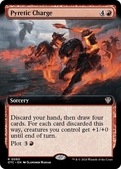 Pyretic Charge (Extended Art) (Commander: Outlaws of Thunder Junction) Near Mint