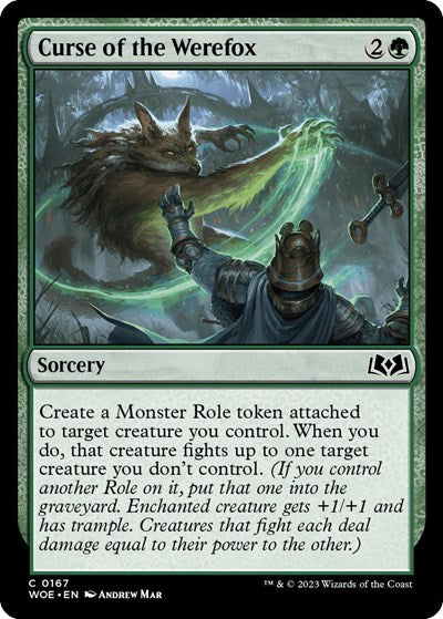 Curse of the Werefox (Wilds of Eldraine) Light Play Foil