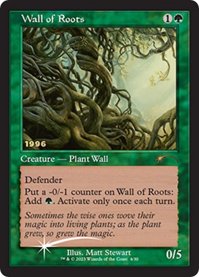 Wall of Roots (Promos: 30th Anniversary Promos) Light Play Foil