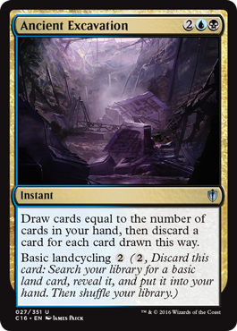 Ancient Excavation (Commander 2016 Edition) Medium Play