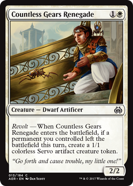Countless Gears Renegade (Aether Revolt) Light Play Foil