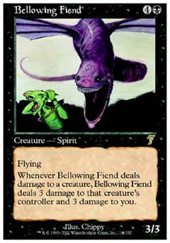Bellowing Fiend (7th Edition) Light Play