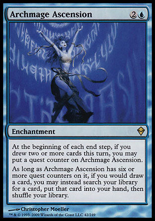 Archmage Ascension (Zendikar) Medium Play Foil