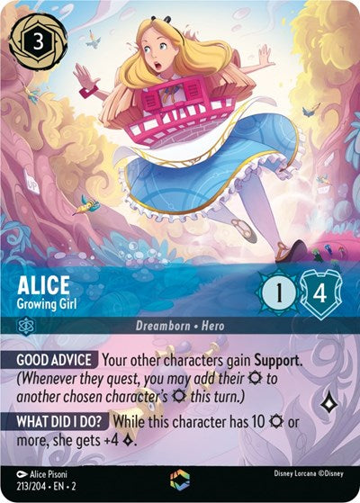 Alice - Growing Girl (Alternate Art) (Rise of the Floodborn) Near Mint Holofoil