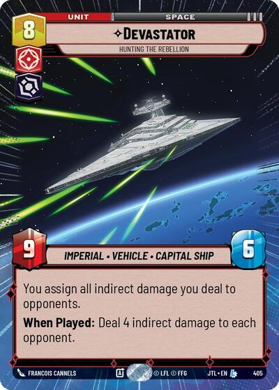 Devastator Hunting the Rebellion (Hyperspace) (Jump to Lightspeed) Near Mint
