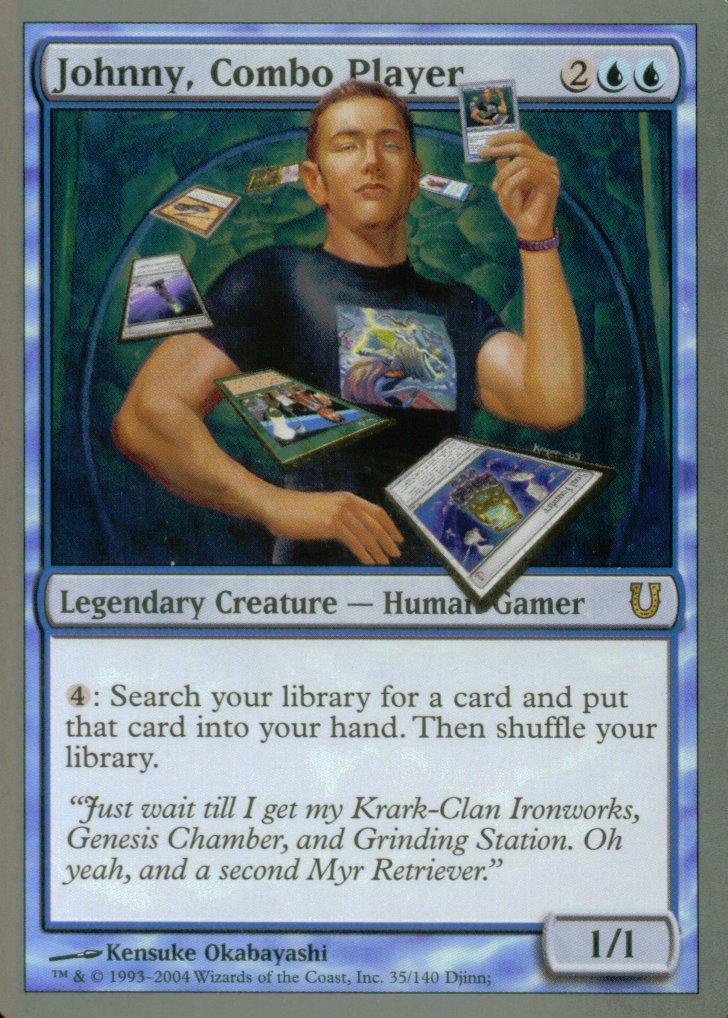 Johnny, Combo Player (Unhinged) Near Mint