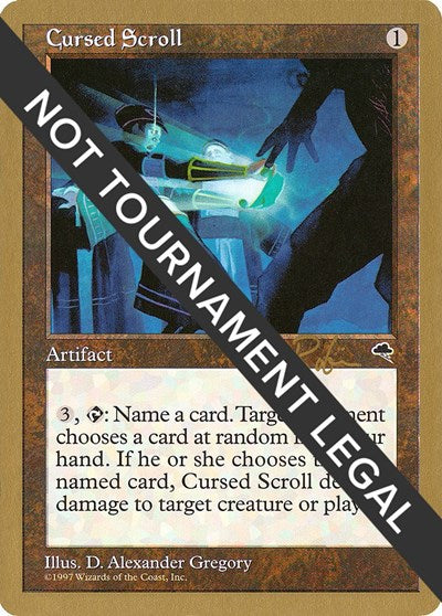 Cursed Scroll - 1998 Ben Rubin (TMP) (World Championship Decks) Heavy Play