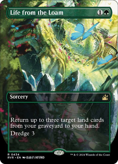 Life from the Loam (Anime Borderless) (Ravnica Remastered) Near Mint Foil