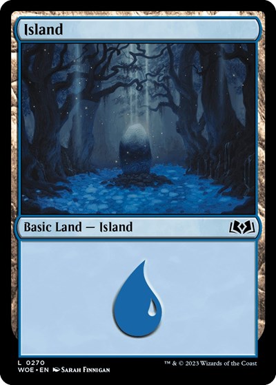 Island (0270) (Wilds of Eldraine) Medium Play Foil