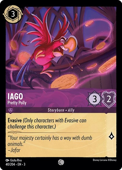 Iago - Pretty Polly (Into the Inklands) Near Mint Cold Foil