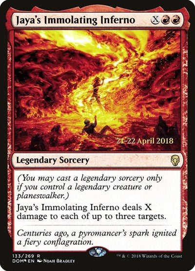 Jaya's Immolating Inferno (Promos: Prerelease Cards) Light Play Foil