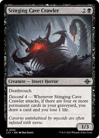 Stinging Cave Crawler (The Lost Caverns of Ixalan) Light Play