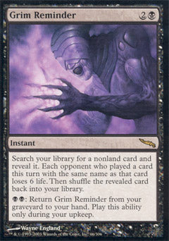 Grim Reminder (Mirrodin) Medium Play