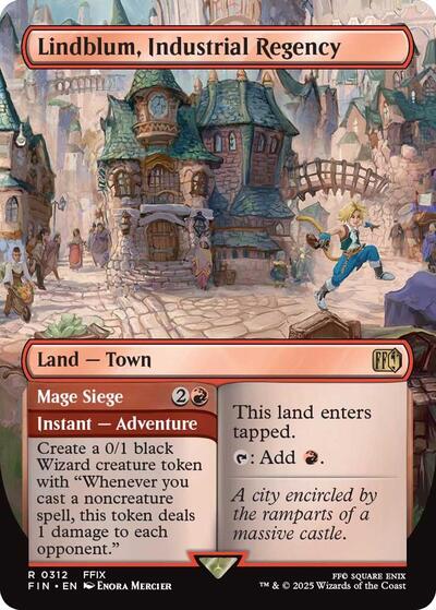 Lindblum, Industrial Regency (Borderless) (Universes Beyond: FINAL FANTASY) Near Mint Foil