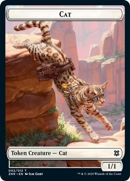 Cat / Hydra Double-sided Token (Zendikar Rising) Medium Play Foil