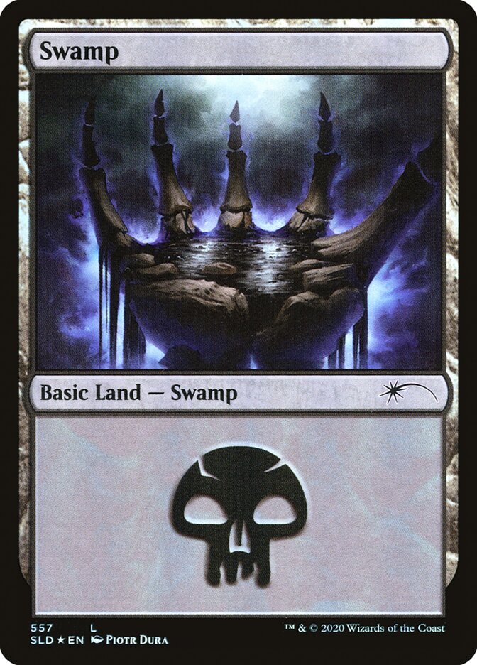 Swamp 557 (Secret Lair) Near Mint Foil