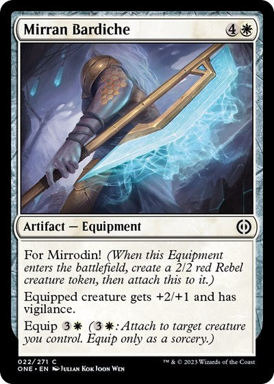Mirran Bardiche (Phyrexia: All Will Be One) Light Play