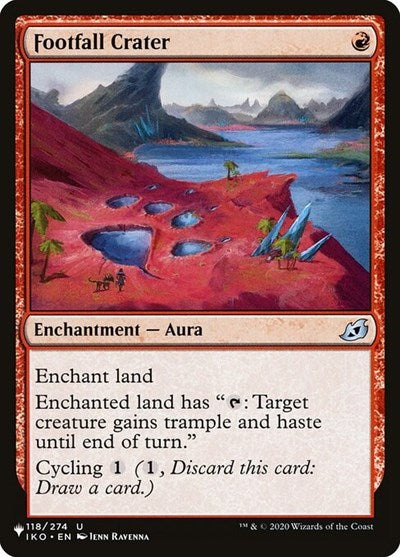 Footfall Crater (Secret Lair Commander: Heads I Win, Tails You Lose) Light Play