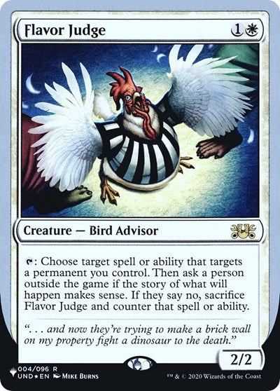 Flavor Judge (The List) Near Mint Foil