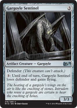 Gargoyle Sentinel (Magic 2015 Core Set) Light Play