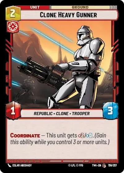 Clone Heavy Gunner (Twilight of the Republic) Near Mint Foil