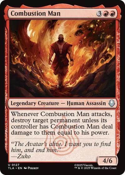 Combustion Man (Avatar: The Last Airbender) Near Mint Foil