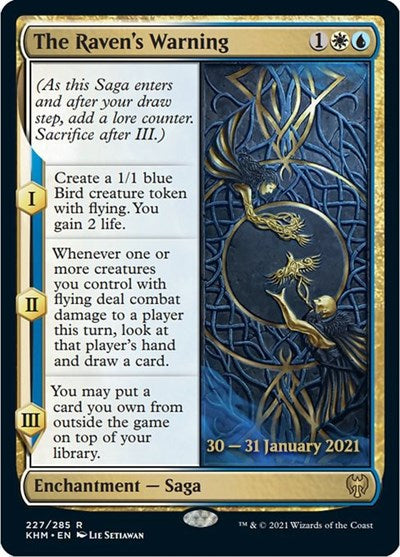 The Raven's Warning (Promos: Prerelease Cards) Light Play Foil