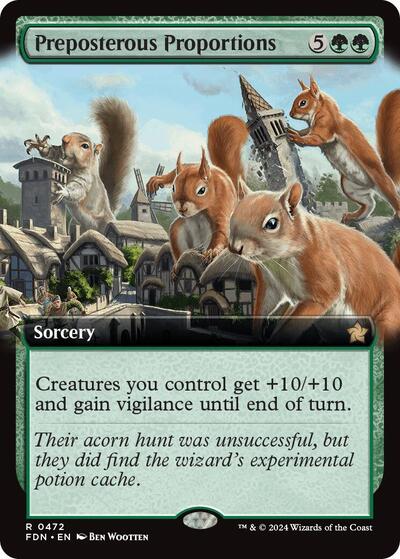 Preposterous Proportions (Extended Art) (Foundations) Near Mint