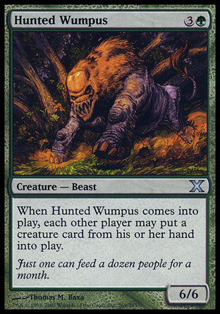 Hunted Wumpus (10th Edition) Light Play Foil